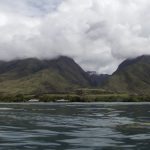 A view of Maui's mountains from the water
